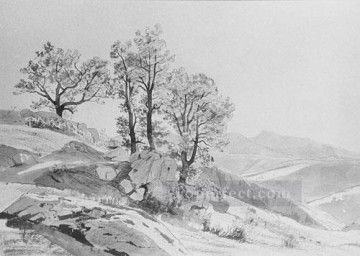  Stanley Canvas - Olevano scenery Luminism William Stanley Haseltine